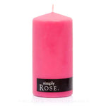 Simply pillar candle rose