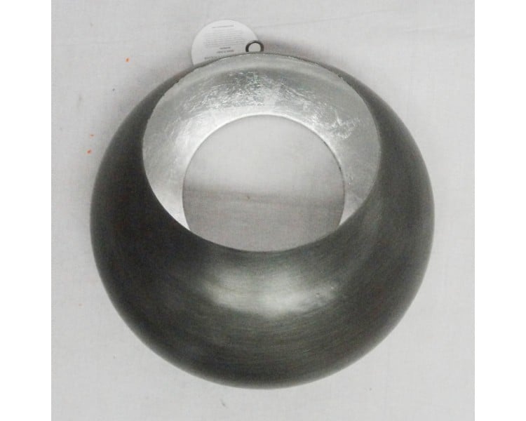 Round Hanging Tealight Holder - Small Silver