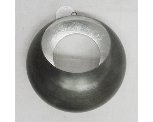 Round Hanging Tealight Holder - Large Silver