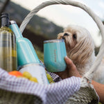 TraVino - Stemless Insulated Wine Tumbler - Aqua Mist