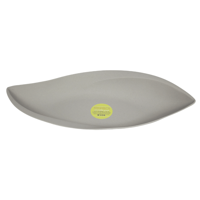 Bamboo platter in leaf shape - Colour Stone