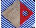 Bamboo Serving Board - Square Red