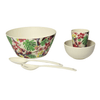 Bamboo Cup - Tropicana styled with bamboo salad bowl and cream coloured accessories