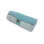 Cotton Diamond Throw - Teal