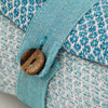 Cotton Diamond Throw - Teal