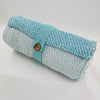 Cotton Diamond Throw - Teal