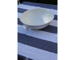 Angelique Metal Ware Serving Bowl - Large White