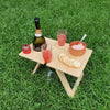 Portable Folding Picnic Table - Petite Natural