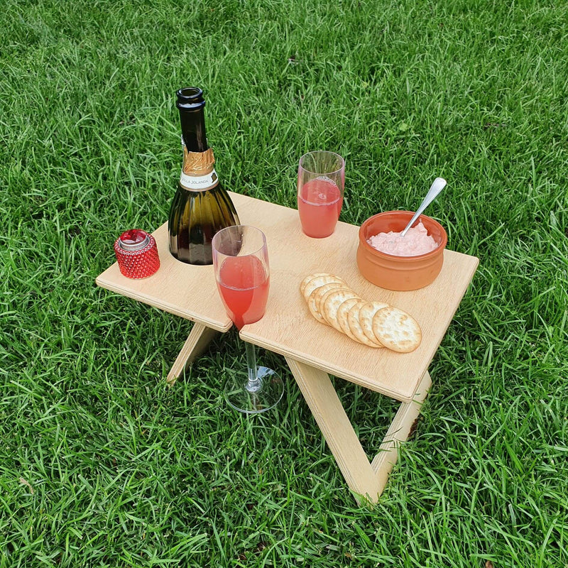 Portable Folding Picnic Table - Petite Natural