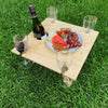 Portable Folding Picnic Table - Square Natural - Cheers