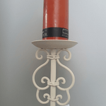 Gothic Style Candle Stick - Cream