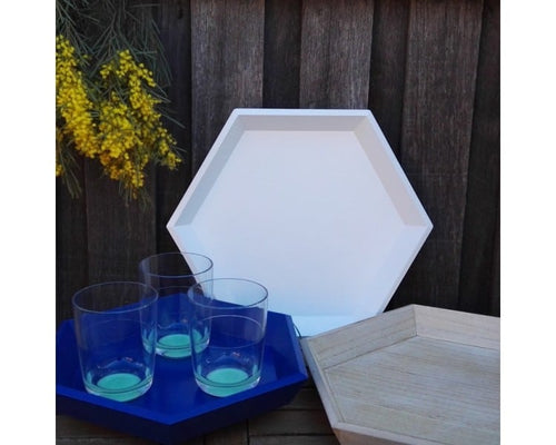 Hex Set of 3 Trays