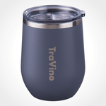 TraVino - Stemless Insulated Wine Tumbler - Grey