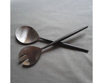 Salad Servers - Burnished Handle