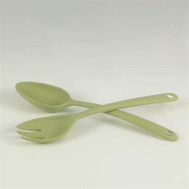 Bamboo Salad servers - Mint