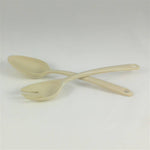 Bamboo Salad servers - oat