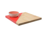 Bamboo Serving Board - Square Red