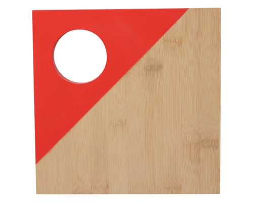 Bamboo Serving Board - Square Red