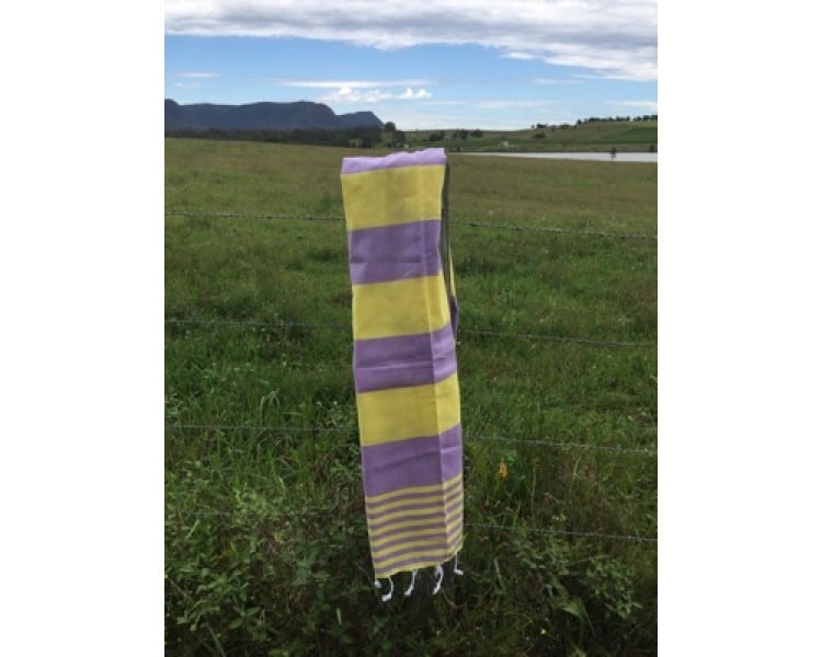 Sorrento Yellow & Lilac Turkish Towel