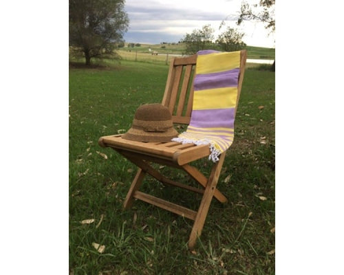 Sorrento Yellow & Lilac Turkish Towel