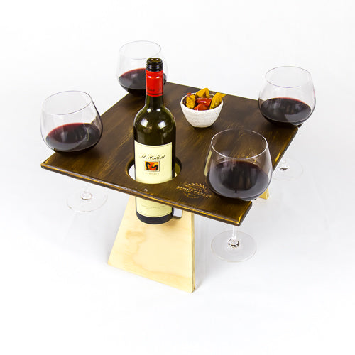 Portable Folding Picnic Table - Square Chocolate