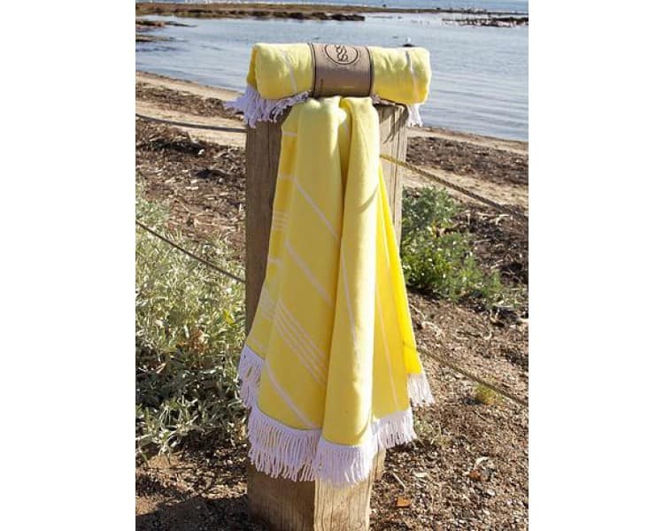 Round Turkish Towel - Zesty Lemon