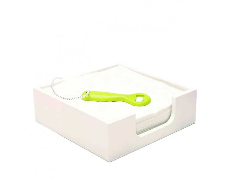 Napkin Holder with Bottle Opener -  Sunny Lime