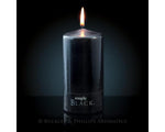 Simply pillar candle black standard