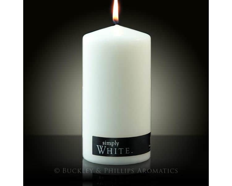 Simply pillar candle white large