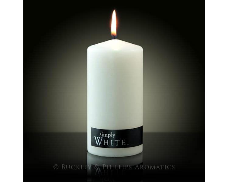 Simply pillar candle white standard